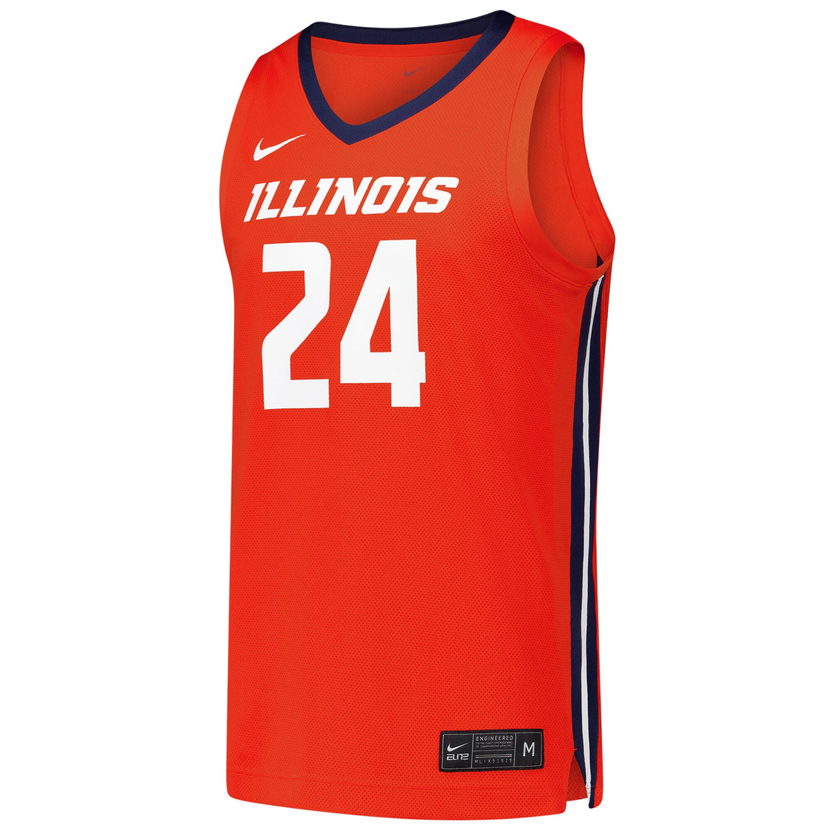 #24 Illinois Fighting Illini Replica Basketball Jersey - Orange