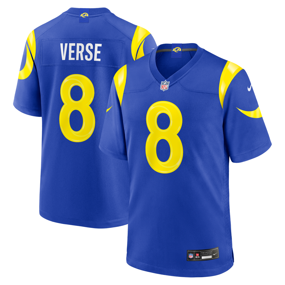 Los Angeles Rams Jared Verse Royal Team Game Player Jersey