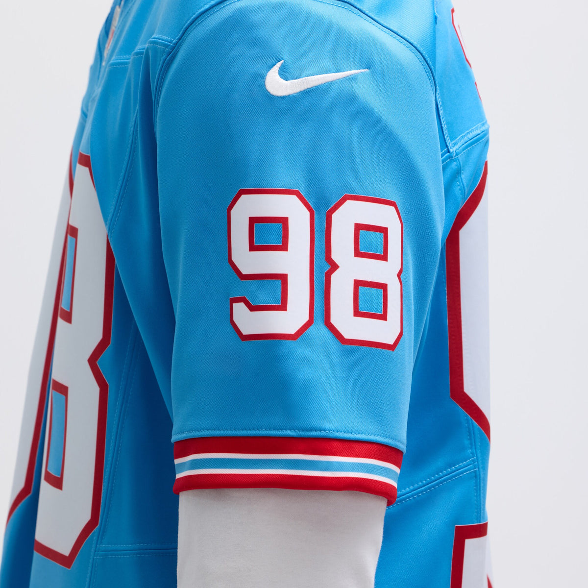 Tennessee Titans Jeffery Simmons Light Blue Vapor F.U.S.E. Limited Jersey