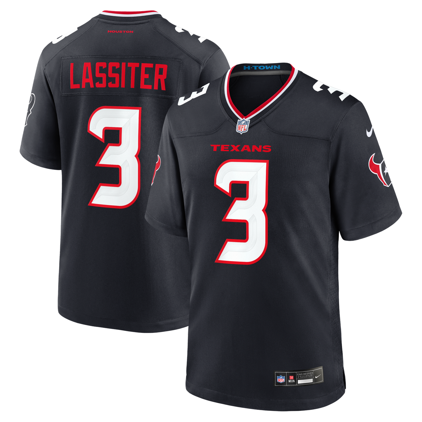 Houston Texans Kamari Lassiter Nike Navy Team Game Jersey
