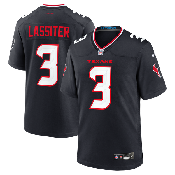 Houston Texans Kamari Lassiter Nike Navy Team Game Jersey