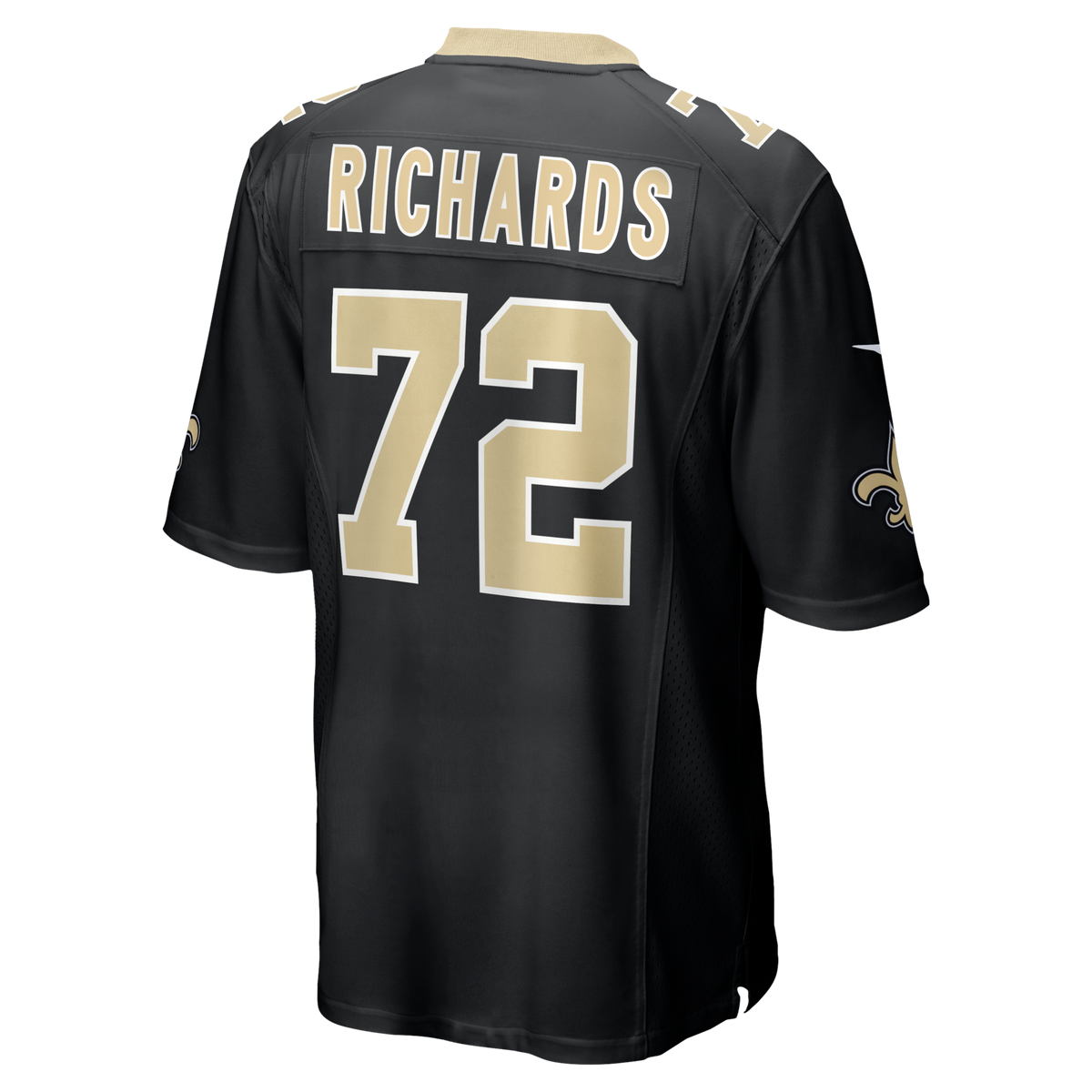 New Orleans Saints Asim Richards Black Team Game Jersey