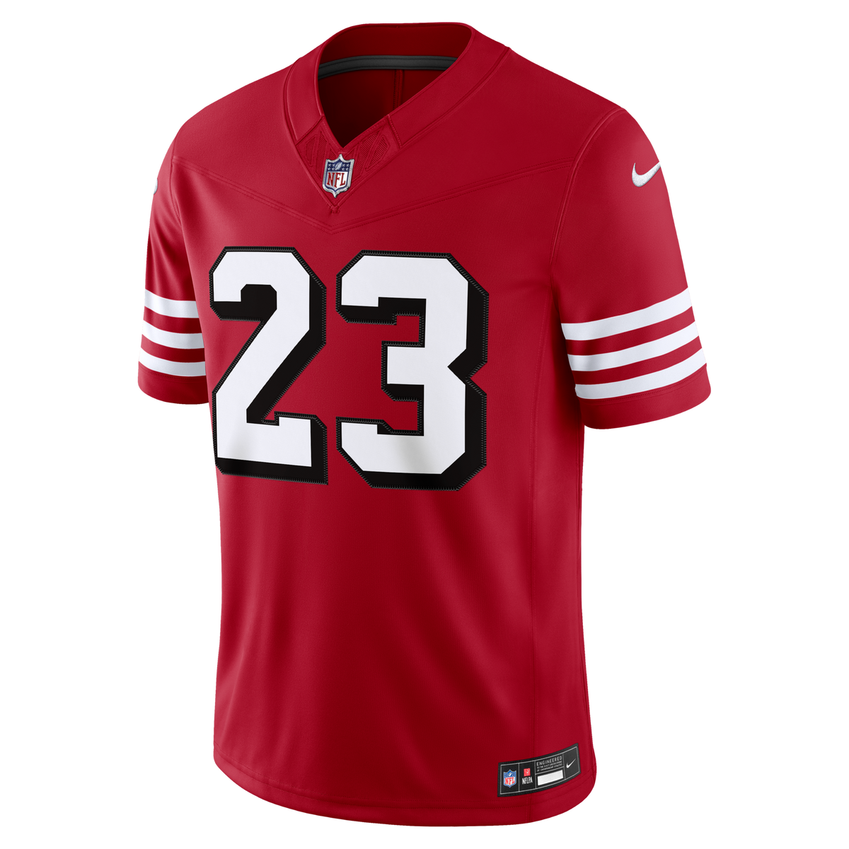 San Francisco 49ers Christian McCaffrey Scarlet Alternate Vapor F.U.S.E. Stitched Limited Jersey