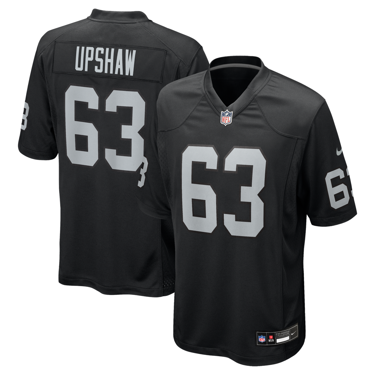 Las Vegas Raiders Gene Upshaw Black Game Retired Player Jersey