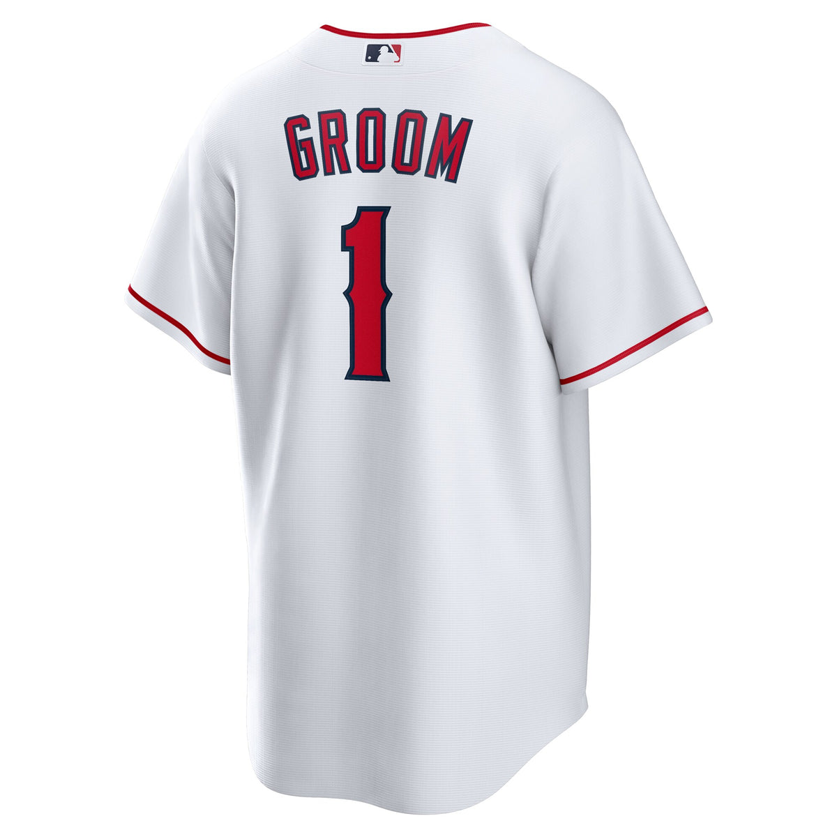 Los Angeles Angels White #1 Groom Home Replica Jersey