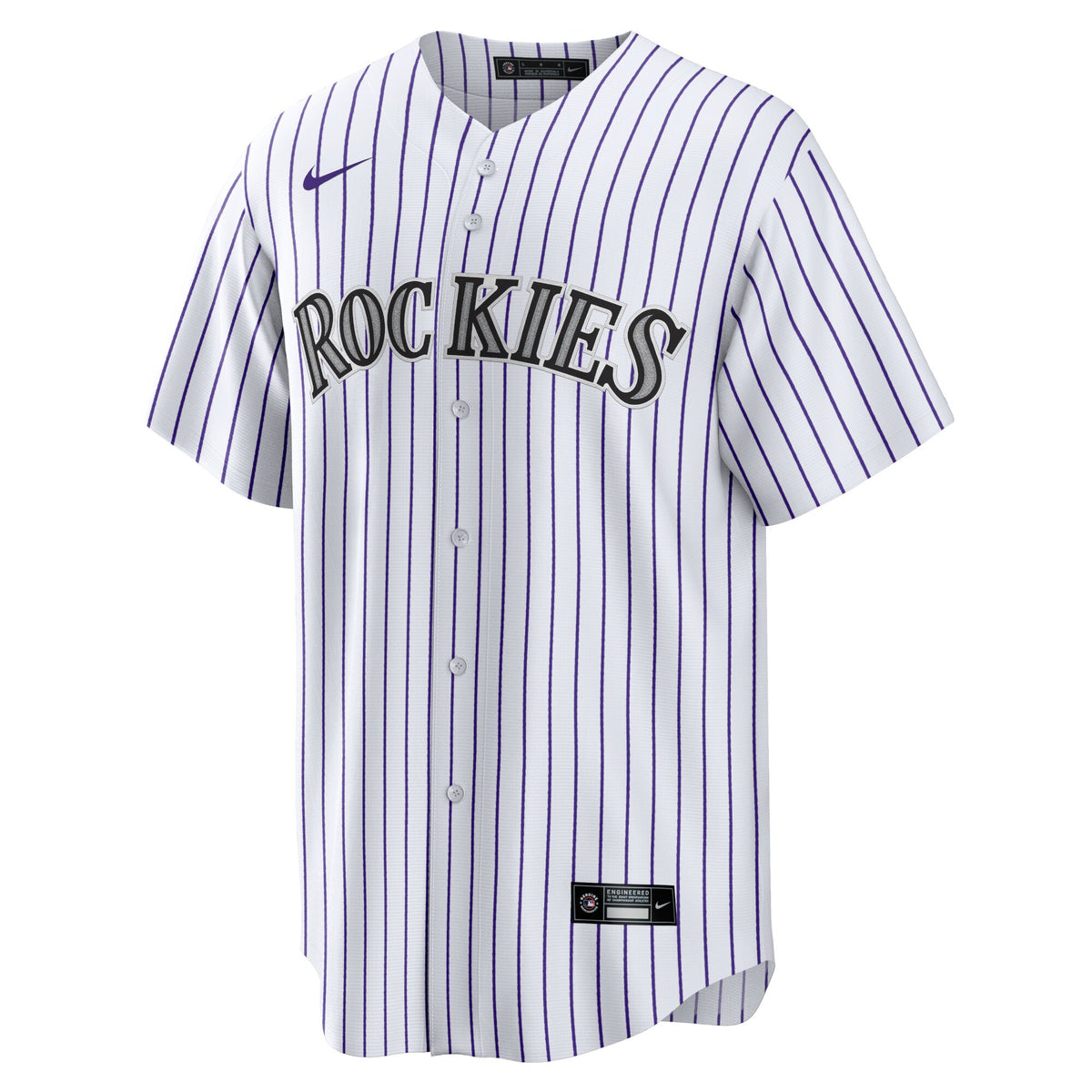 Colorado Rockies White Home Blank Replica Jersey