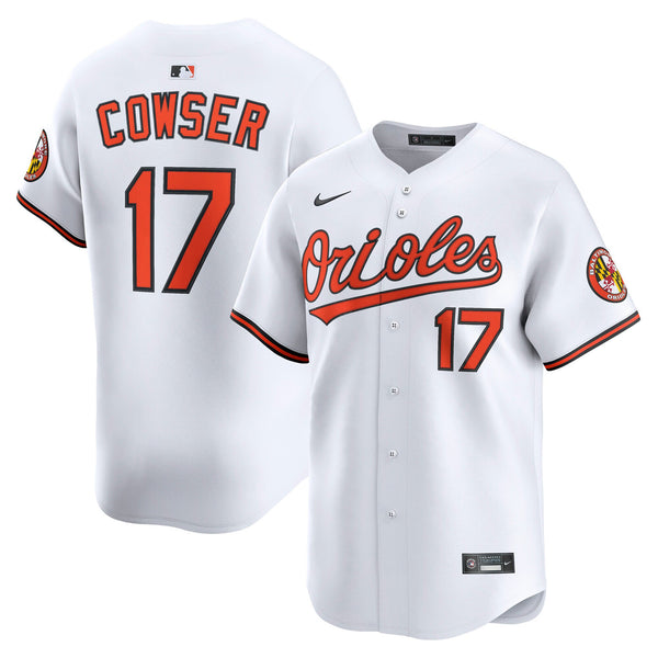 Baltimore Orioles Colton Cowser White Home Limited Player Jersey