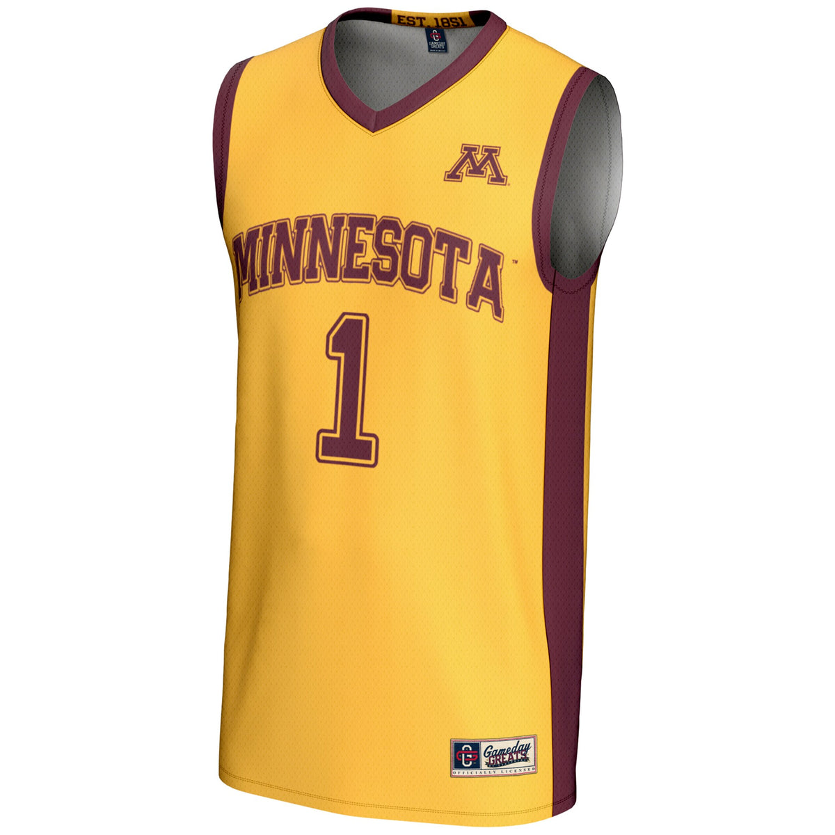 #1 Minnesota Golden Gophers GameDay Greats Lightweight Basketball Jersey - Gold