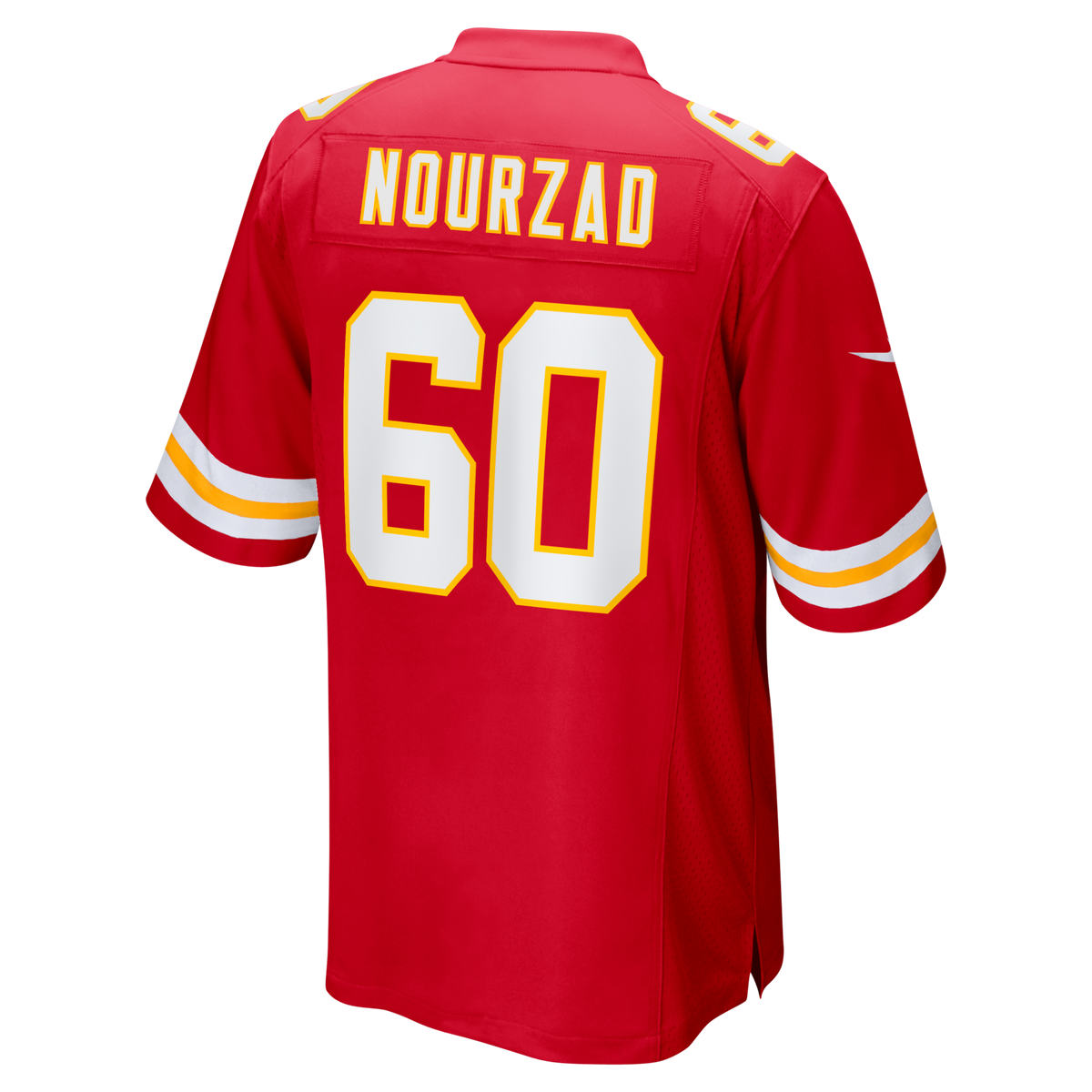Kansas City Chiefs Hunter Nourzad Red Game Jersey