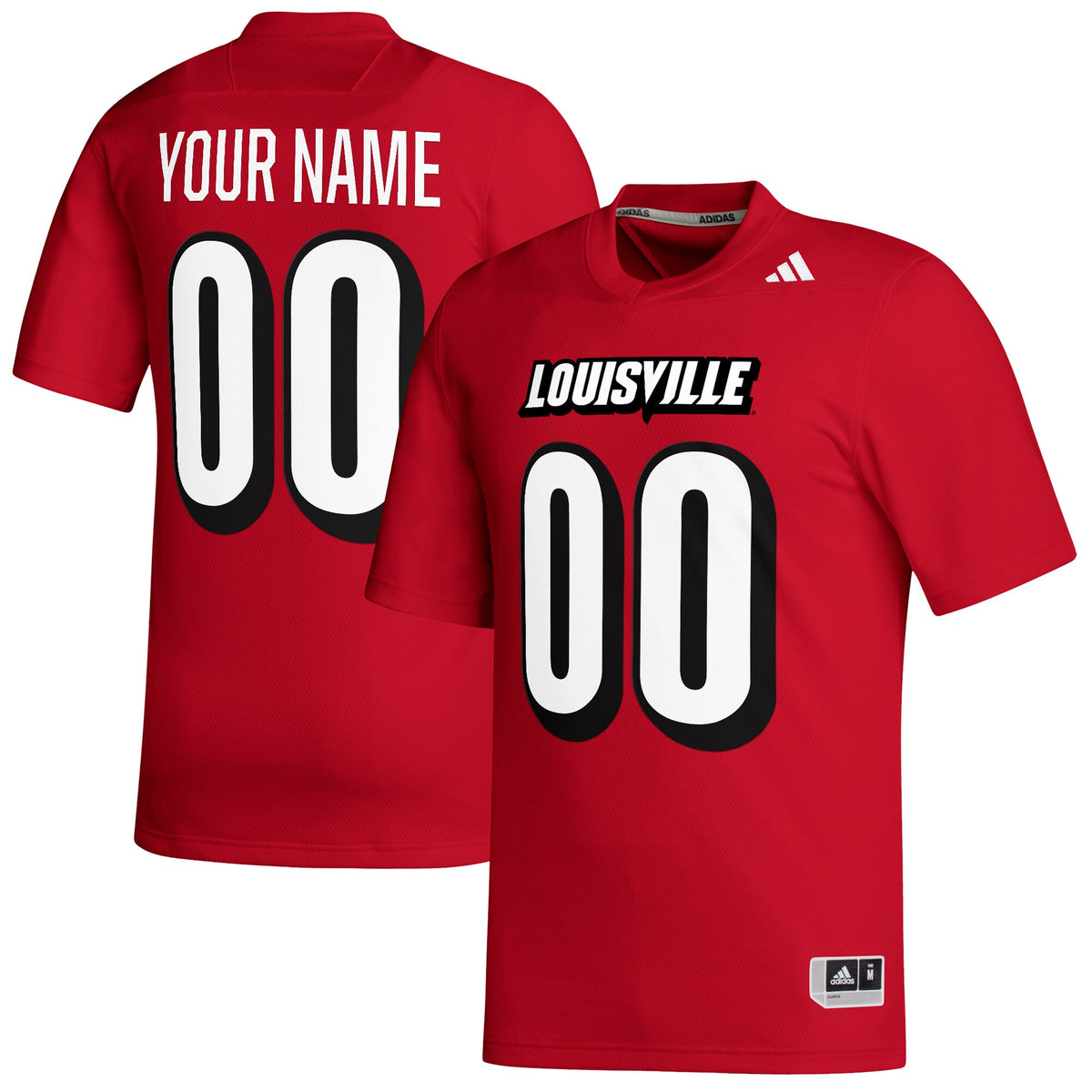 Louisville Cardinals Custom Replica Football Jersey - Red