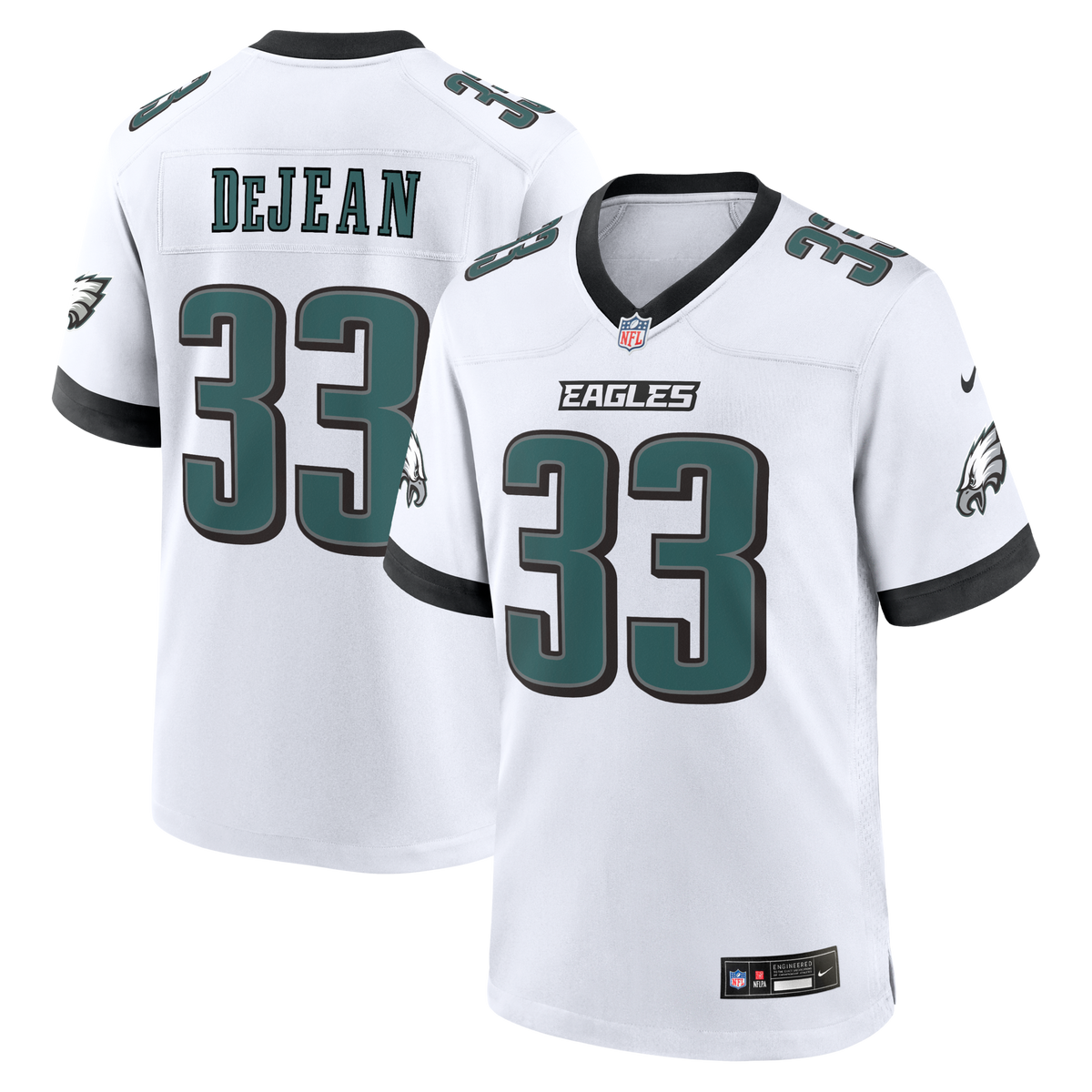 Philadelphia Eagles Cooper DeJean White Game Jersey