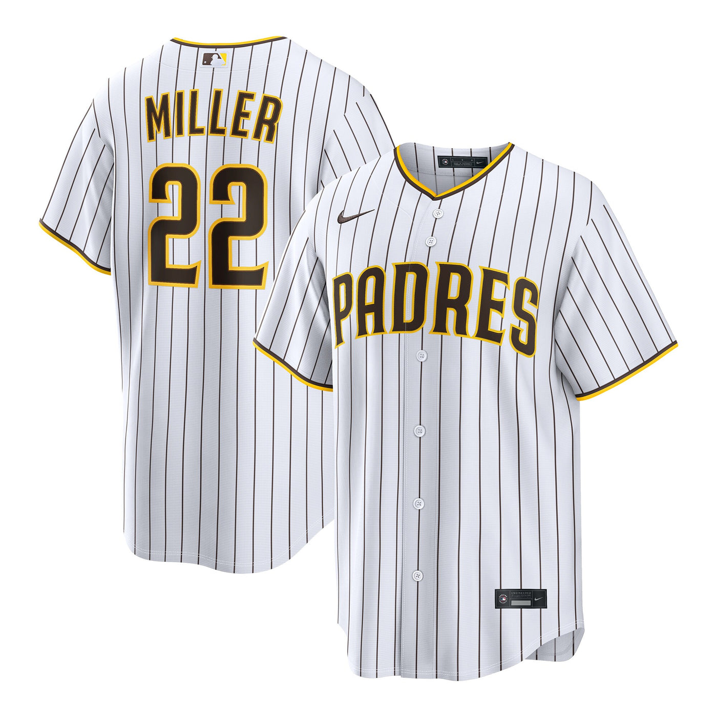 San Diego Padres Mason Miller Nike White Home Replica Jersey