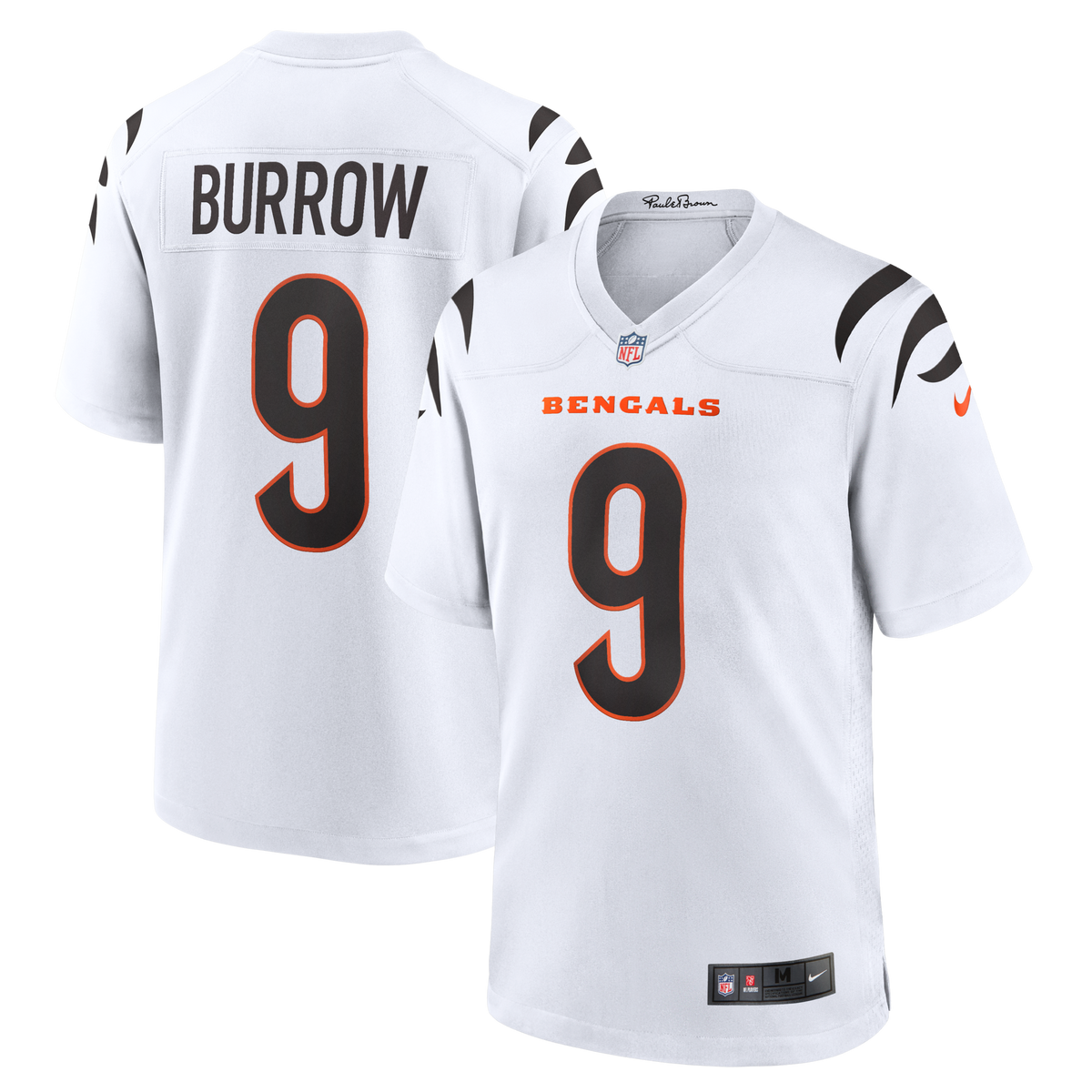 Cincinnati Bengals Joe Burrow White Game Jersey