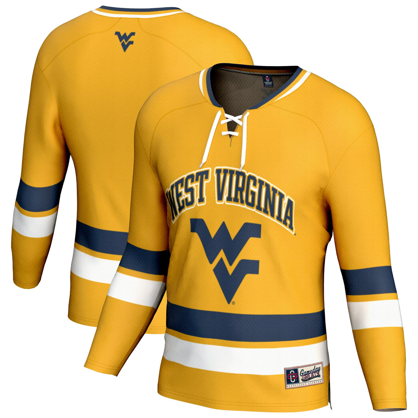 GameDay Greats Gold West Virginia Mountaineers Spirit Hockey Jersey
