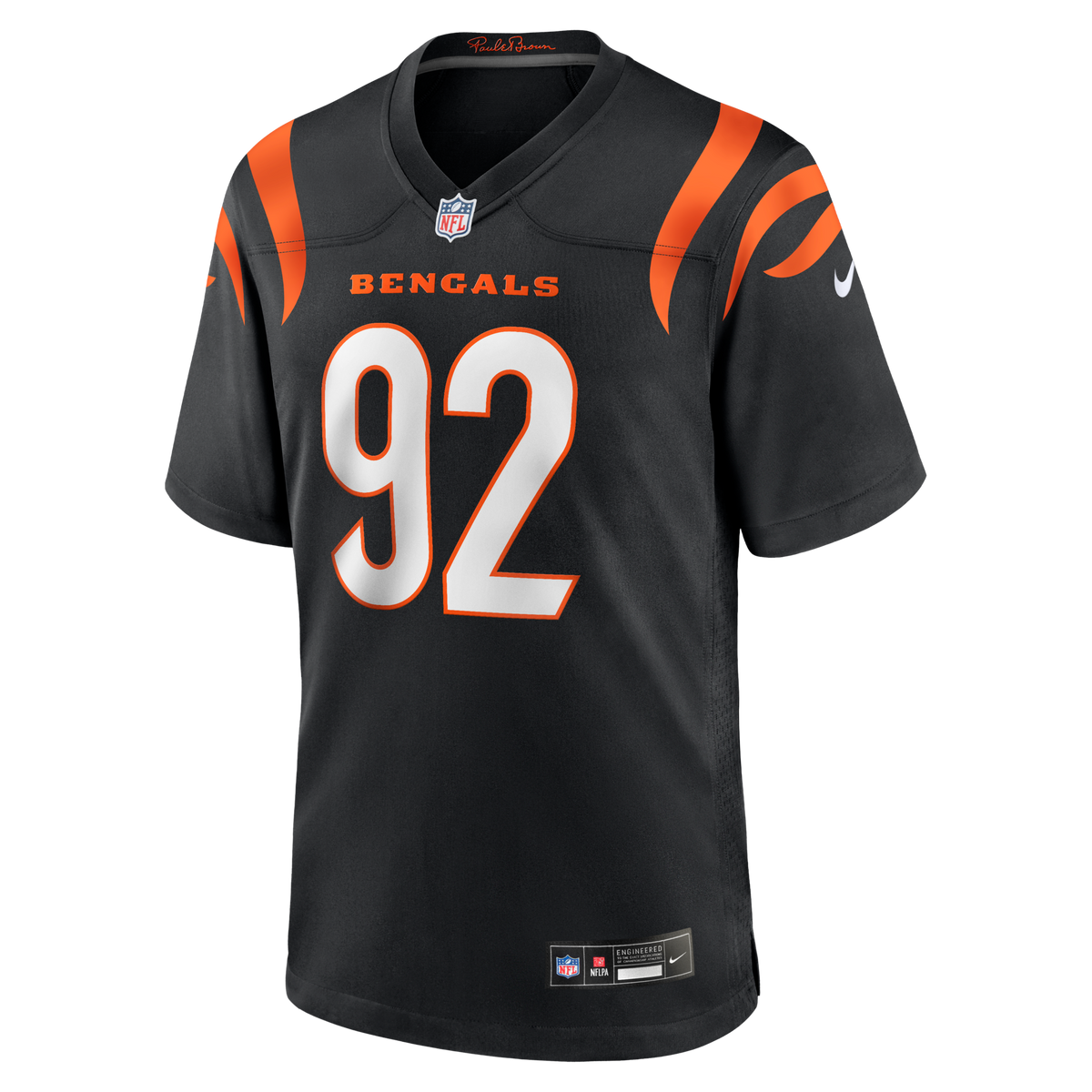 Cincinnati Bengals B.J. Hill Black Game Jersey