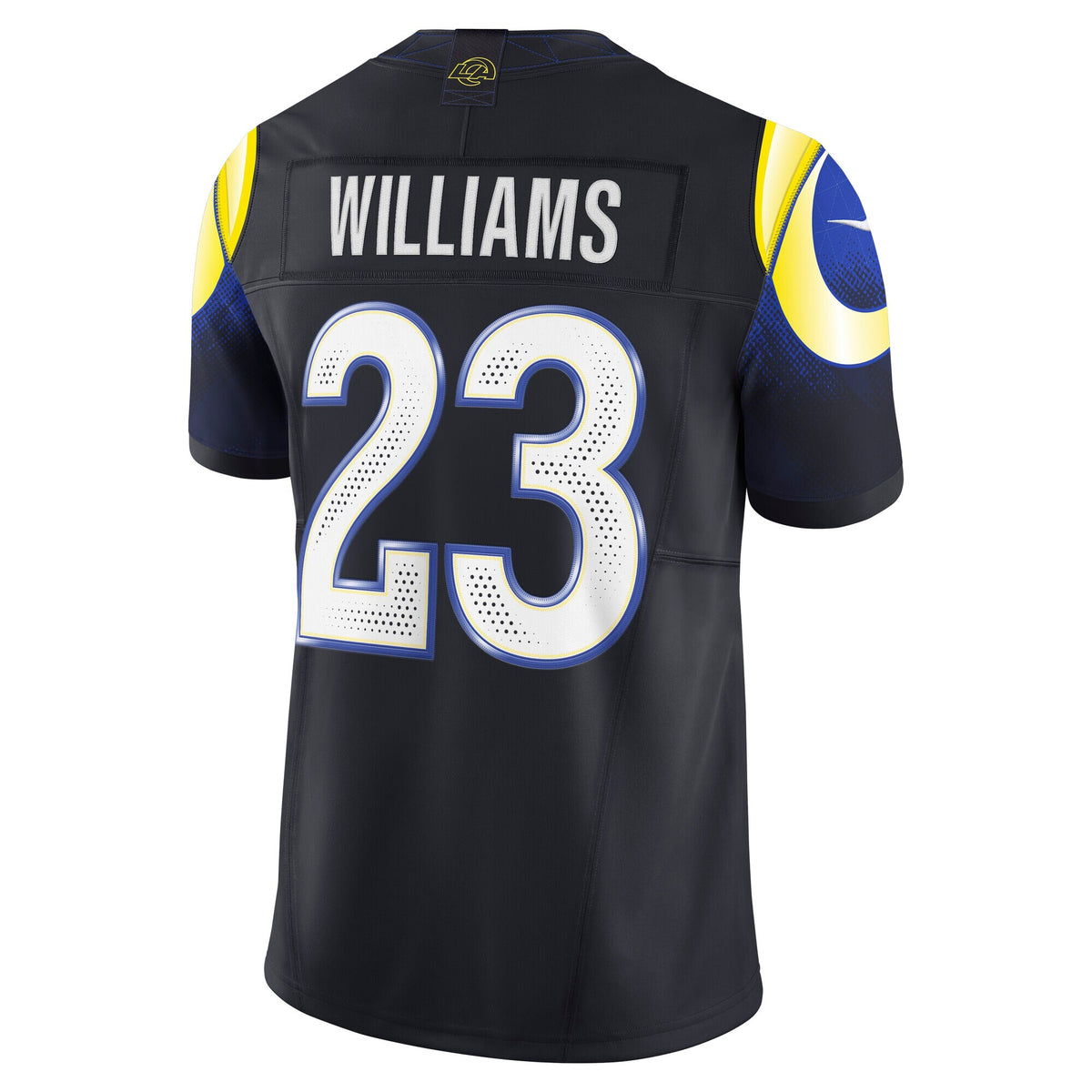 Los Angeles Rams Kyren Williams Midnight Blue 2025 Rivalries Collection Stitched Limited Jersey