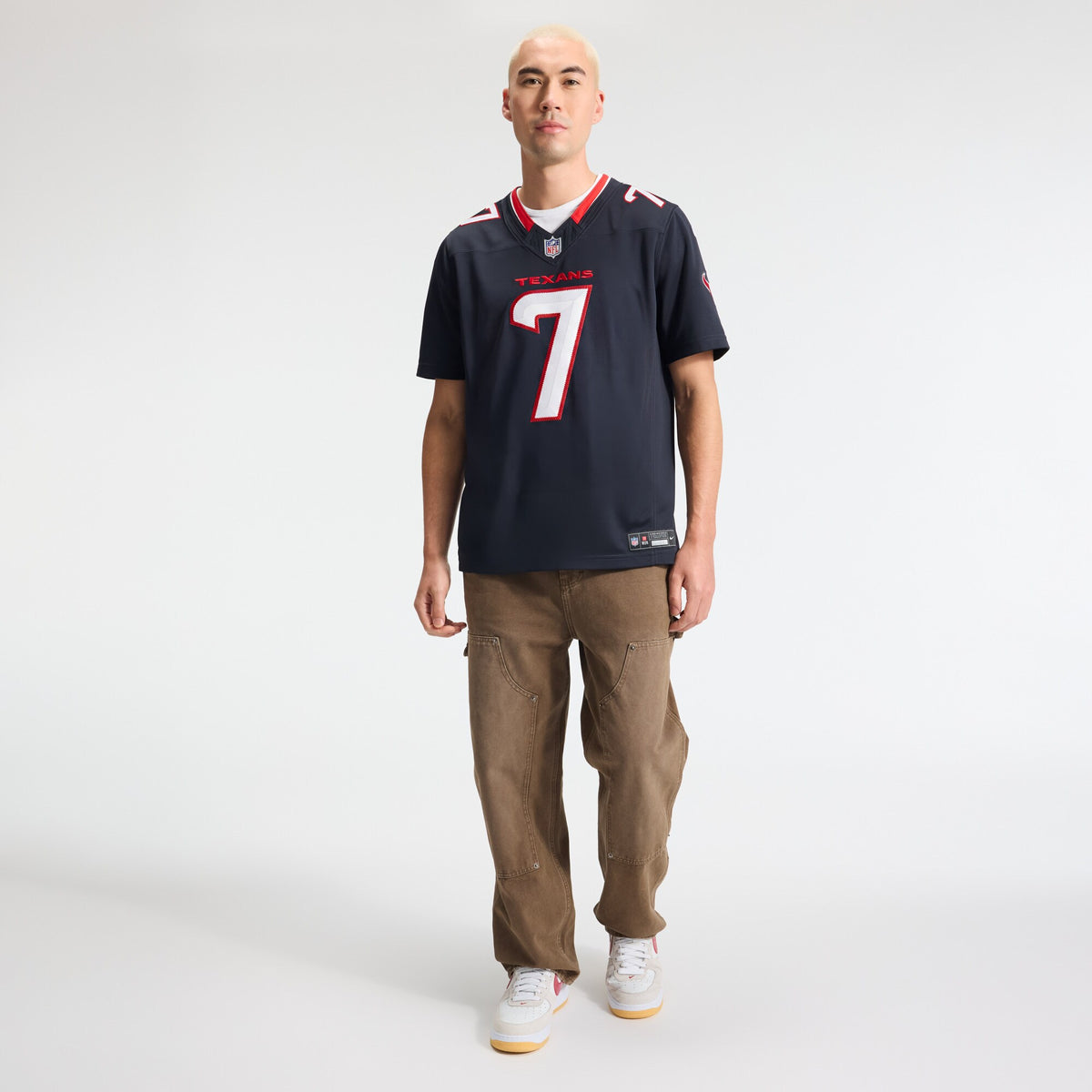 Houston Texans C.J. Stroud Navy Team Vapor F.U.S.E. Stitched Limited Jersey
