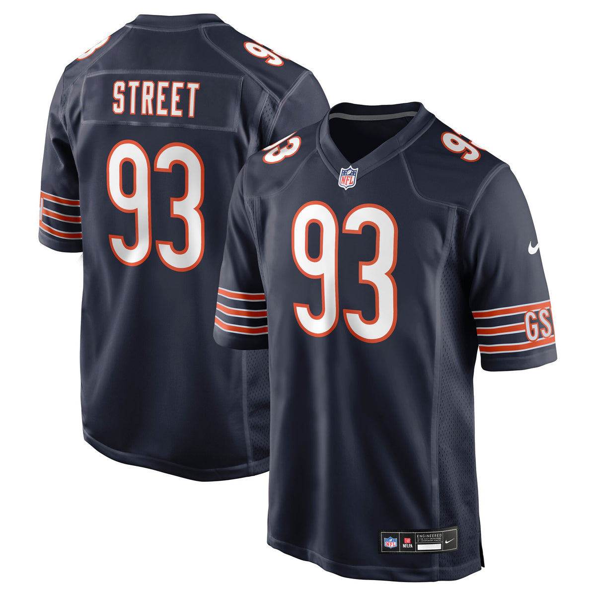 Chicago Bears Kentavius Street Navy Team Game Jersey