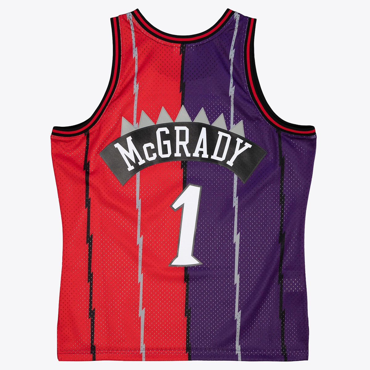 Toronto Raptors Mitchell & Ness Tracy McGrady 1998 Split Swingman Jersey - Purple/Red