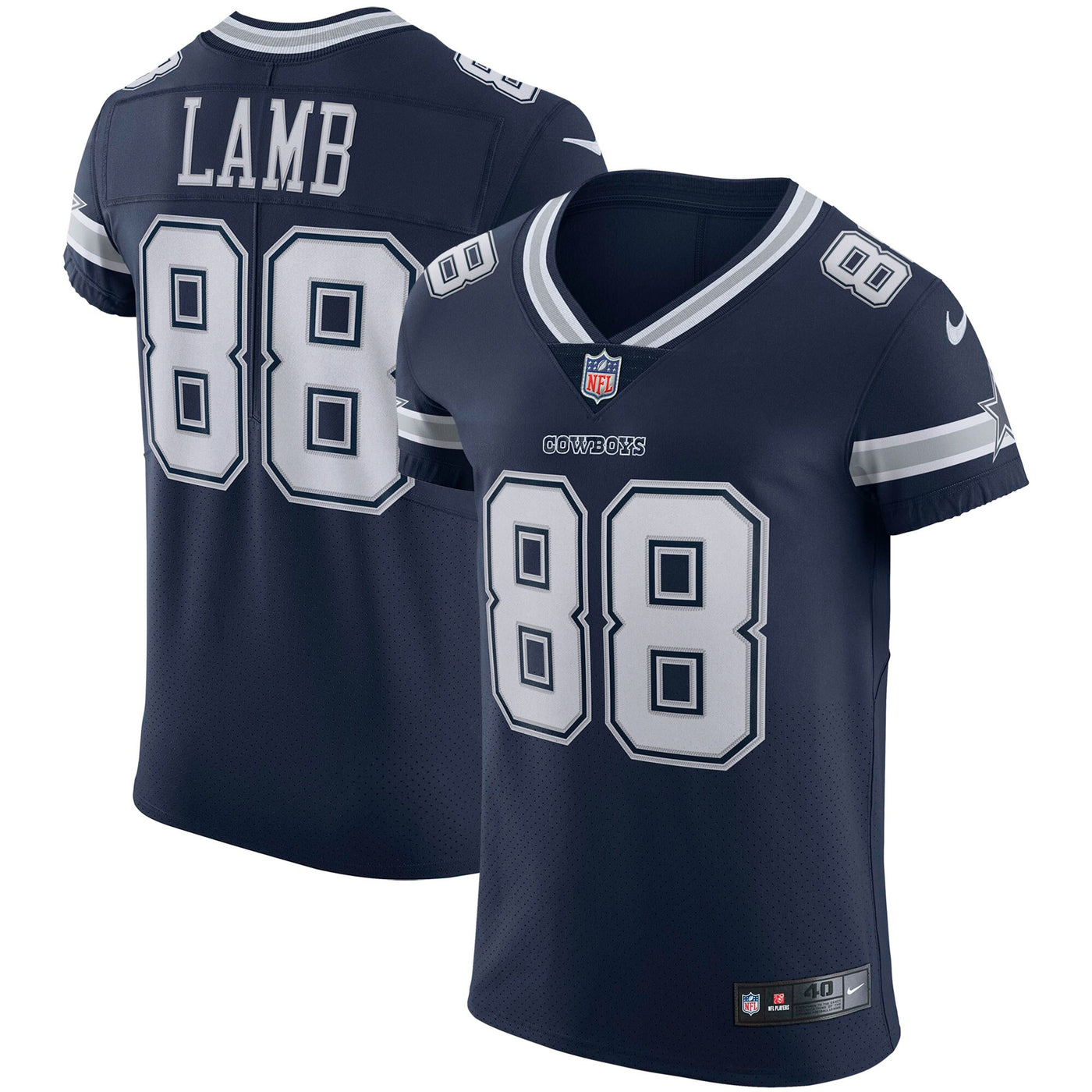 Dallas Cowboys CeeDee Lamb Nike Navy Vapor Elite Jersey
