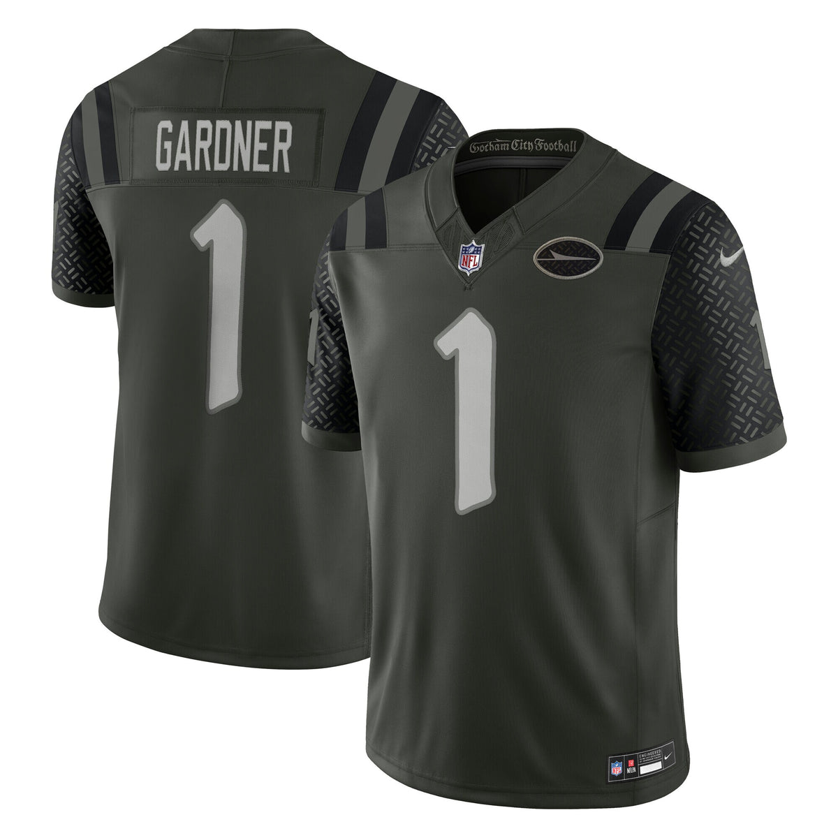 New York Jets Ahmad Sauce Gardner Gotham Green 2025 Rivalries Collection Stitched Limited Jersey