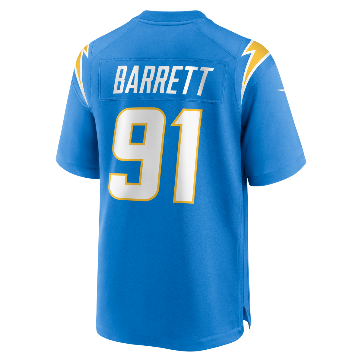 Los Angeles Chargers Nick Barrett Powder Blue Team Game Jersey