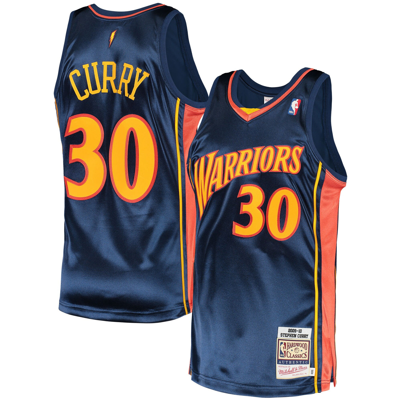 Mitchell & Ness Stephen Curry Navy Golden State Warriors 2009 Hardwood Classics Authentic Jersey