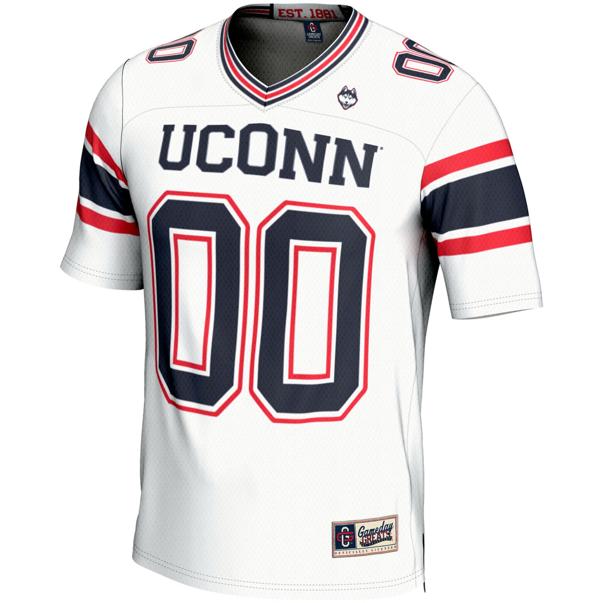 UConn Huskies GameDay Greats NIL Pick-A-Player Football Jersey - White