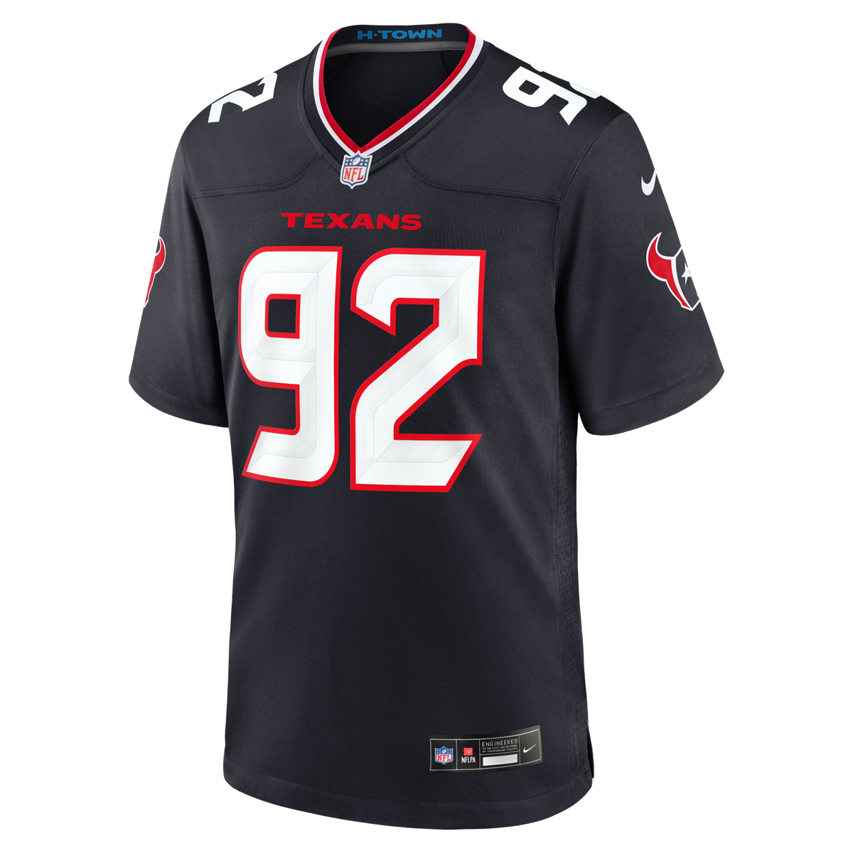 Houston Texans Dylan Horton Navy Team Game Jersey