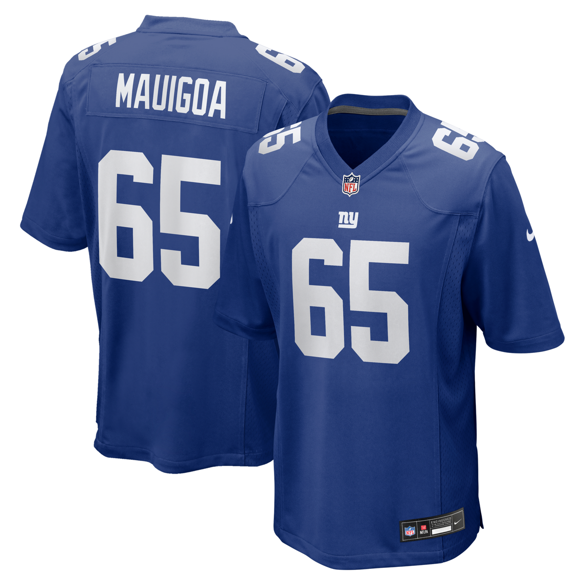 New York Giants Francis Mauigoa Royal 2026 NFL Draft First Round Pick No. 10 Team Game Jersey
