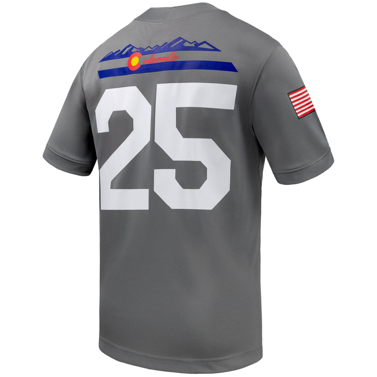 #25 Air Force Falcons APLS Fighting Falcon Collection Game Football Jersey - Gray