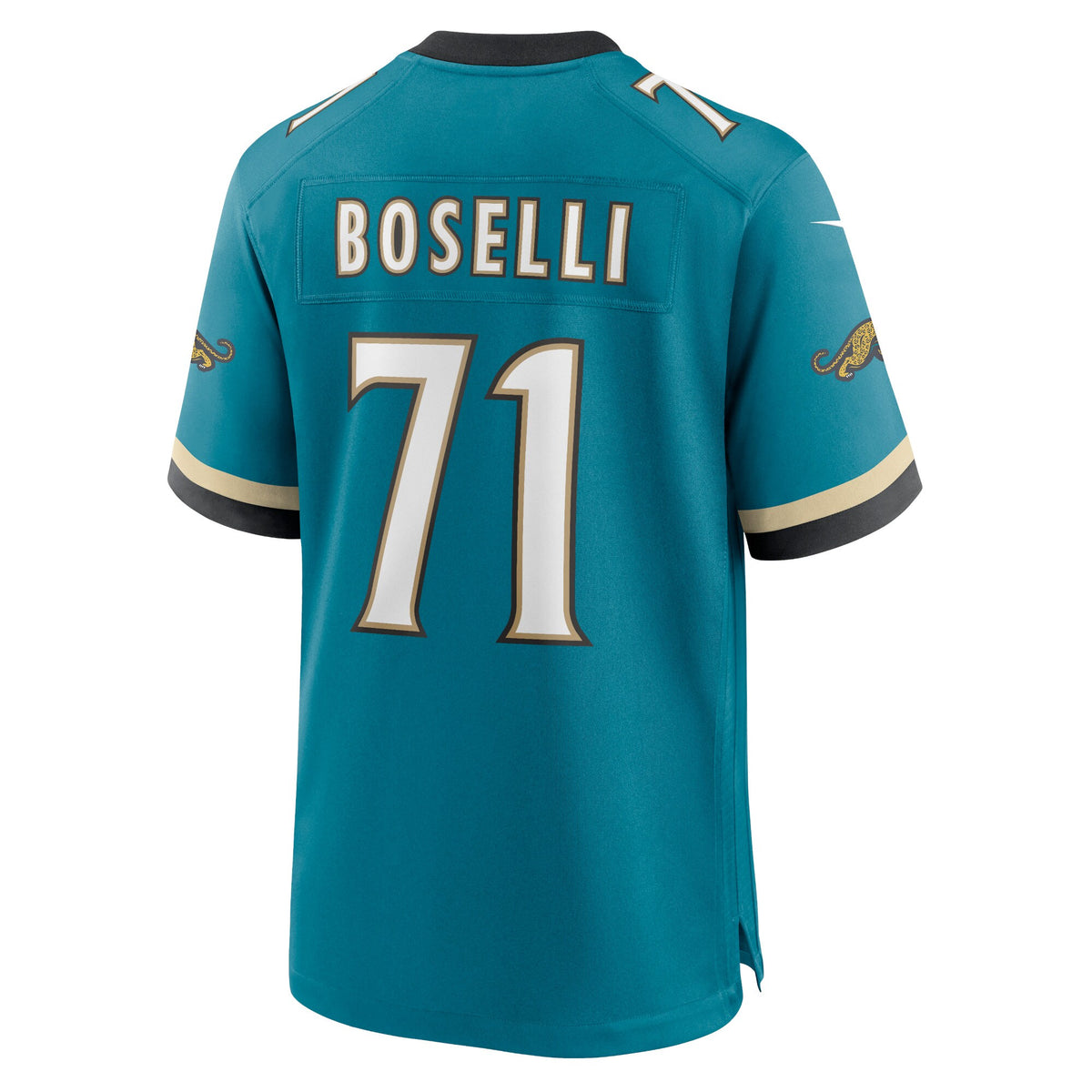 Jacksonville Jaguars Tony Boselli Teal Prowler Throwback Retired Player Game Jersey