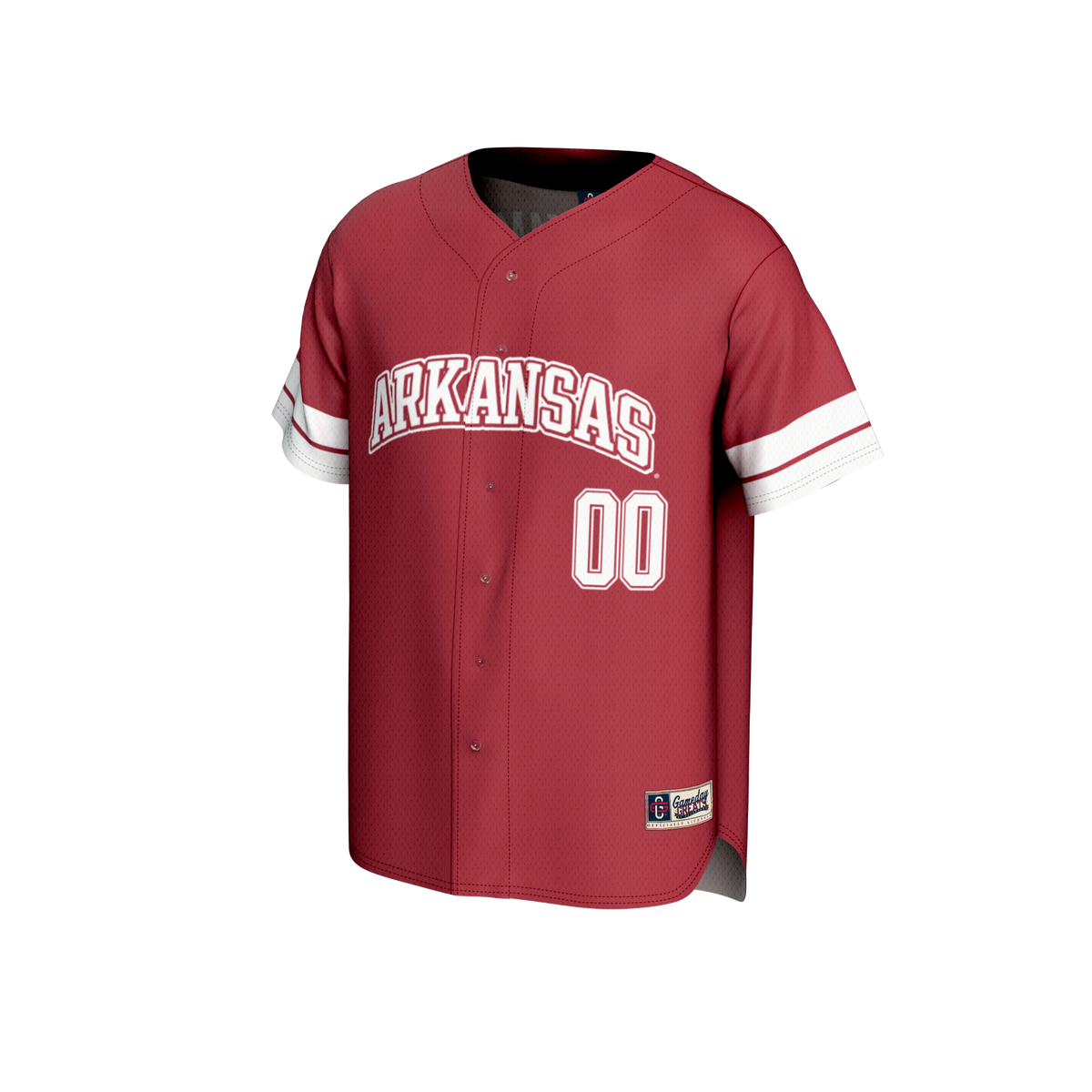 Arkansas Razorbacks GameDay Greats NIL Pick-A-Player Lightweight Baseball Jersey - Cardinal