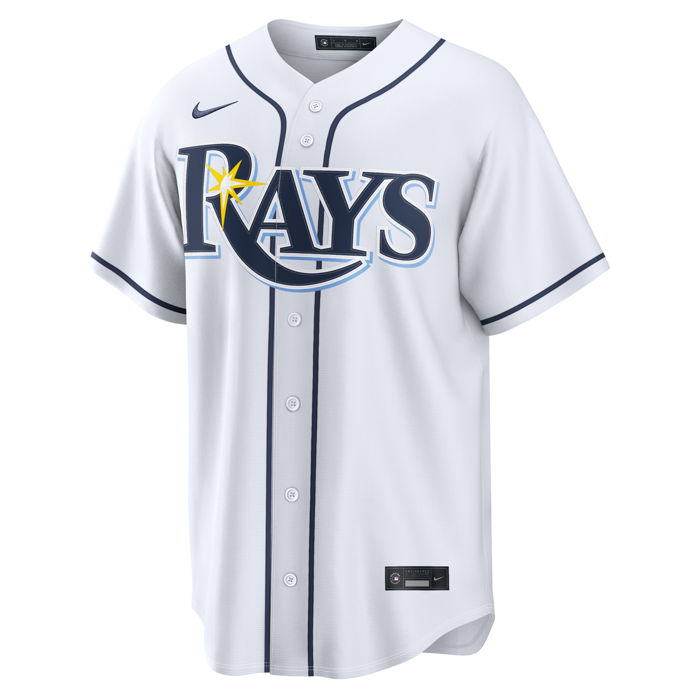 Tampa Bay Rays Nike White Home Replica Custom Jersey