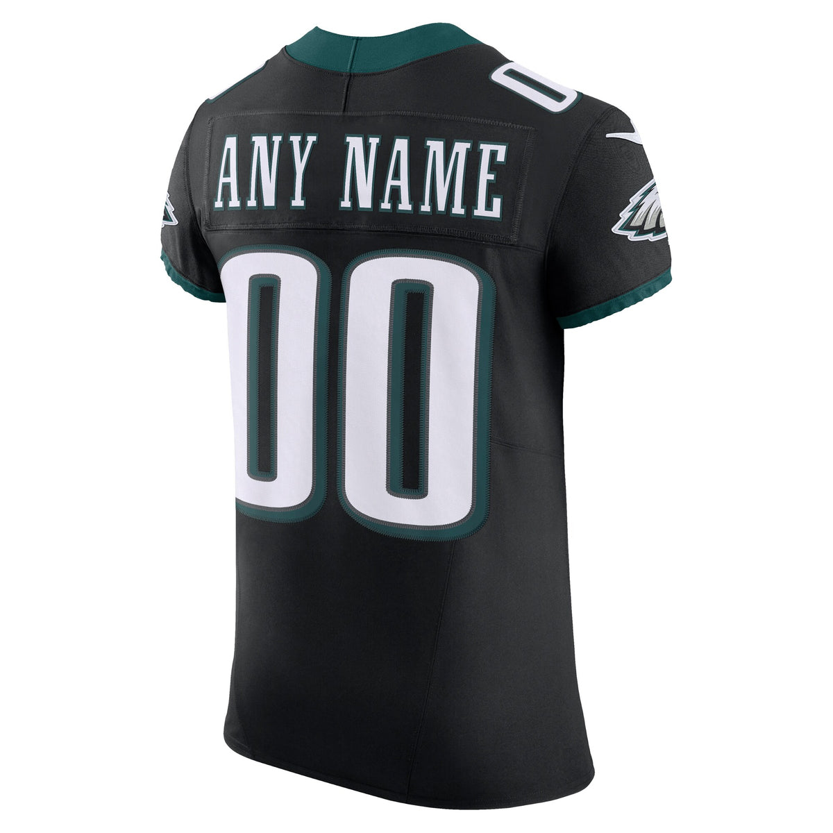 Philadelphia Eagles Black Alternate Vapor F.U.S.E. Elite Custom Jersey