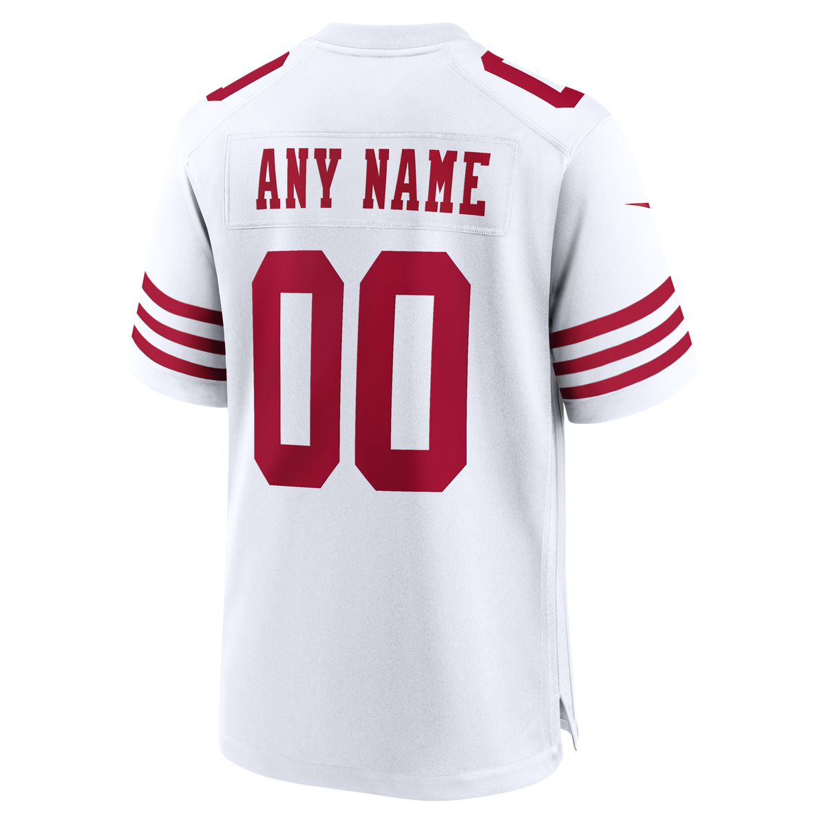 San Francisco 49ers White 80th Anniversary Custom Game Jersey