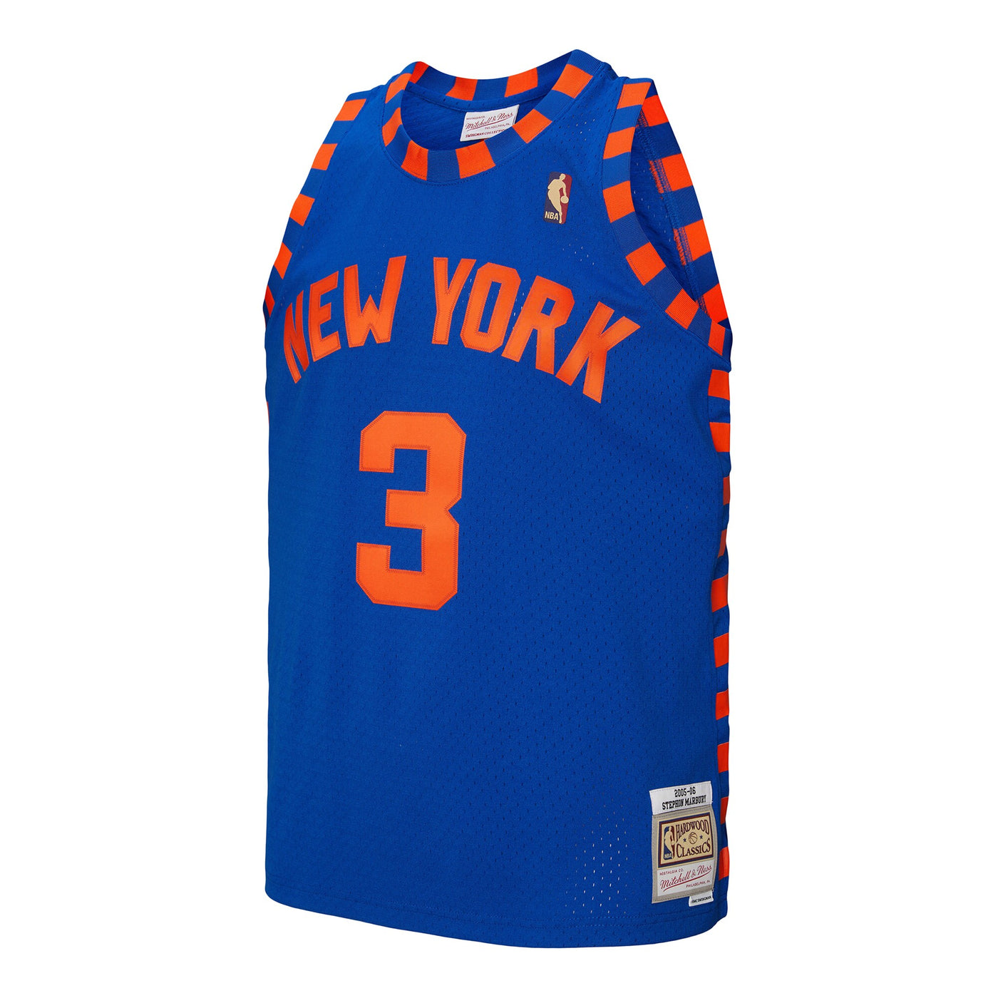 Mitchell & Ness Stephon Marbury Blue New York Knicks 2005/06 Hardwood Classics Swingman Jersey