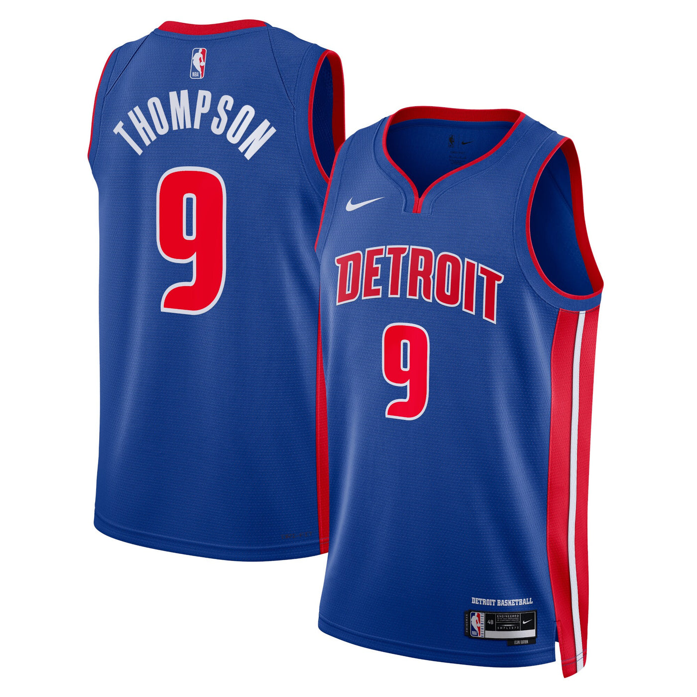 Detroit Pistons Nike Icon Edition Swingman Jersey - Blue - Ausar Thompson