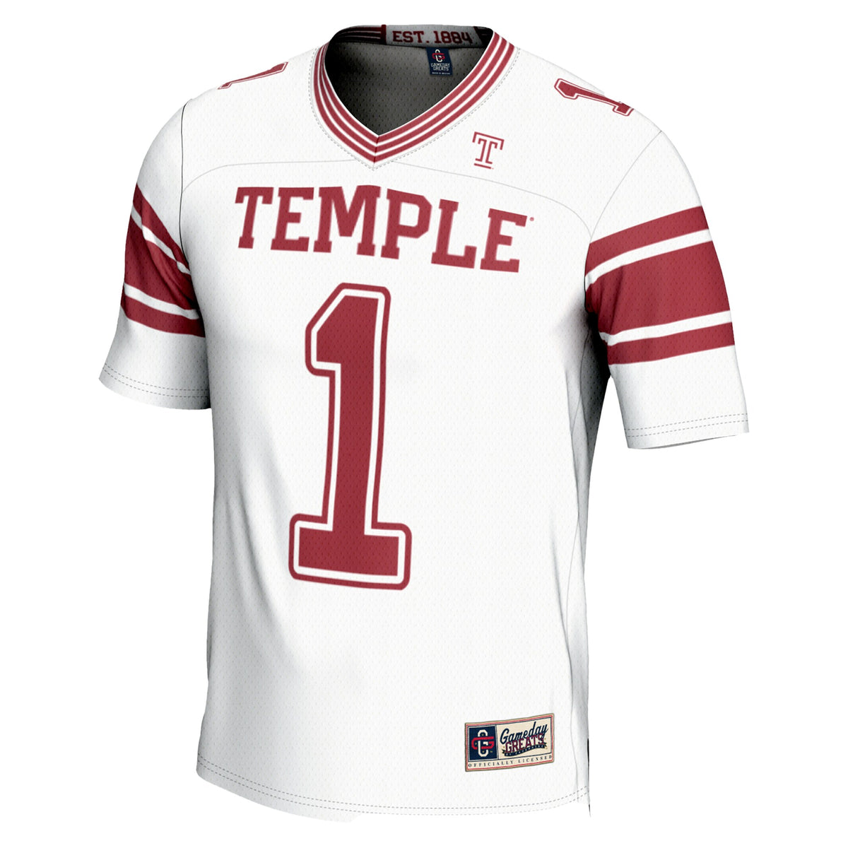 #1 Temple Owls GameDay Greats Endzone Football Jersey - White