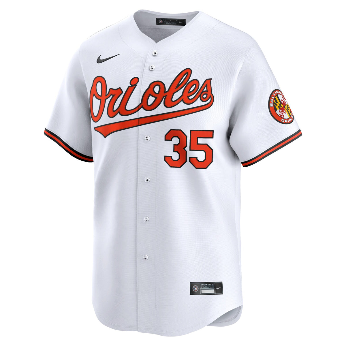 Baltimore Orioles Adley Rutschman White Home Limited Player Jersey