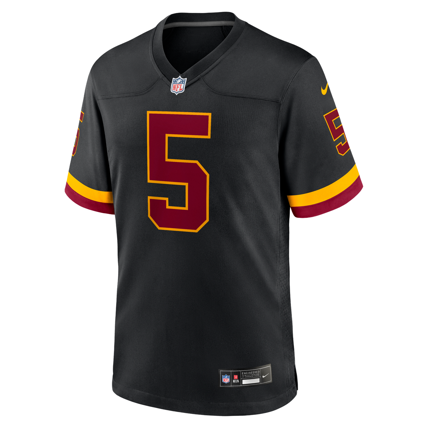 Hail Raiser Washington Commanders Jayden Daniels Nike Black Alternate Game Jersey