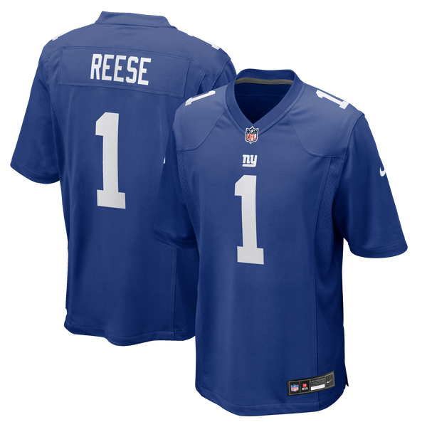 New York Giants Arvell Reese Nike Royal 2026 NFL Draft First Round Pick No. 5 Team Game Jersey