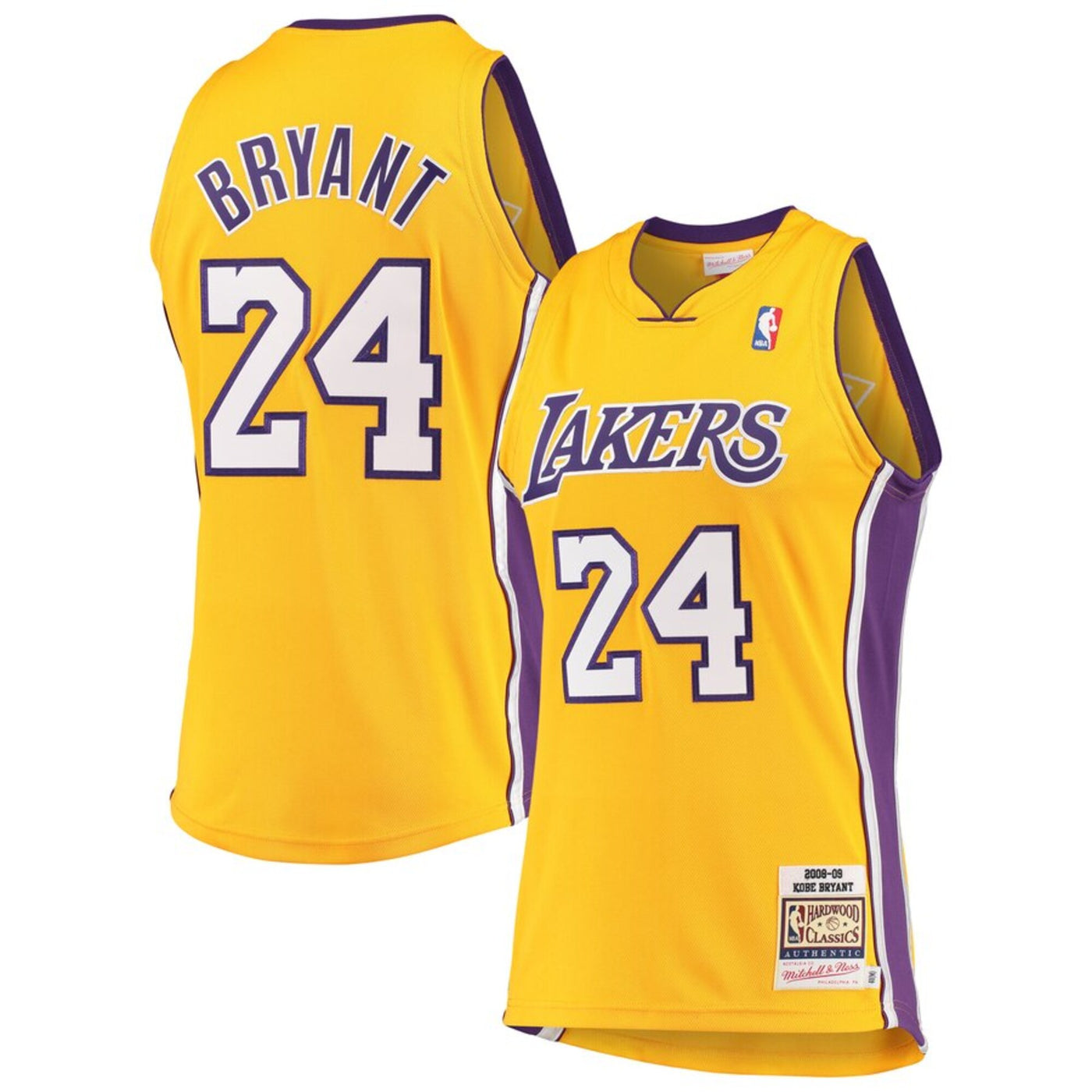 Kobe Bryant Hardwood Classics 2008-09 Authentic Jersey By Mitchell & Ness - Gold -