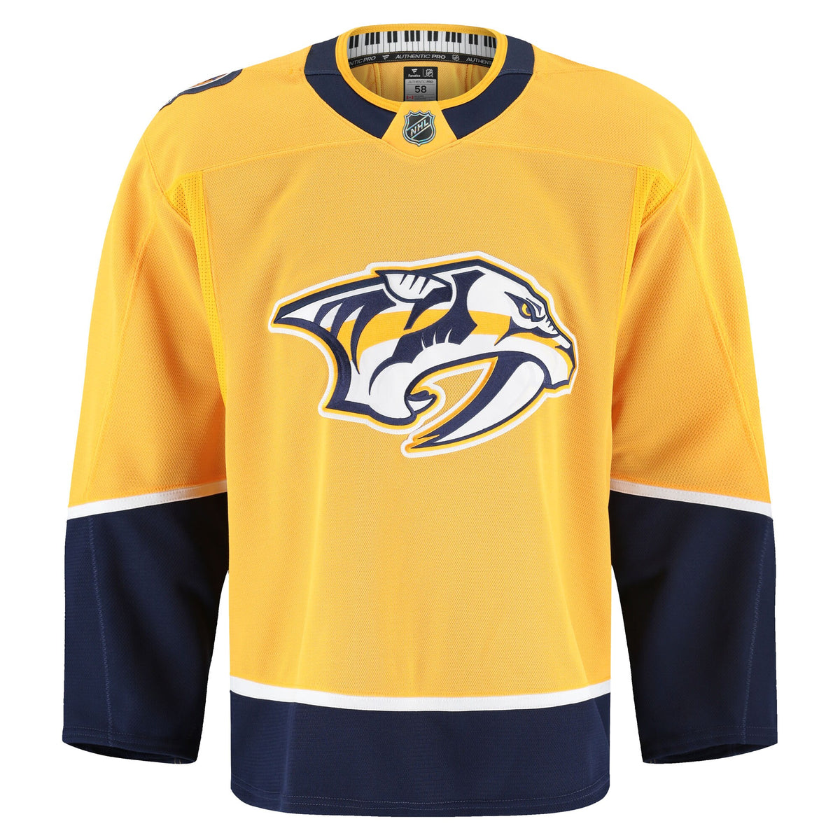 Nashville Predators Fanatics Yellow Home Authentic Pro Jersey