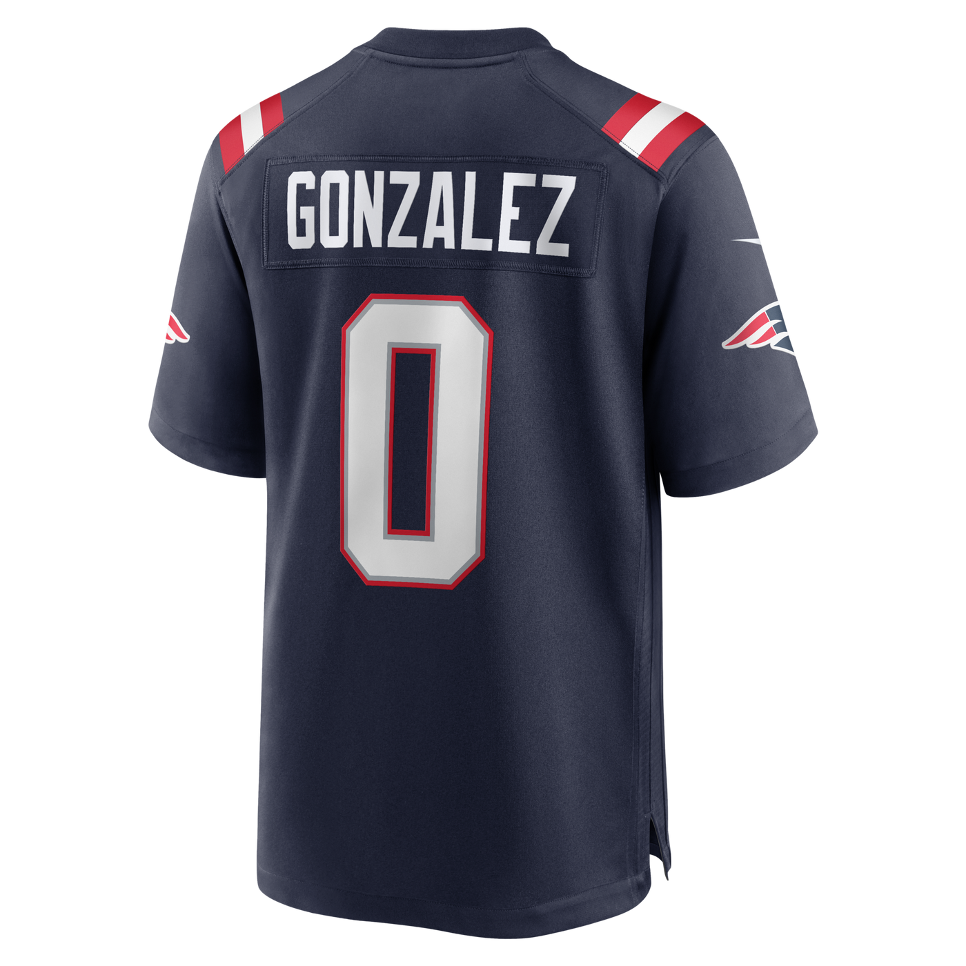 New England Patriots Christian Gonzalez Nike Navy Team Game Jersey