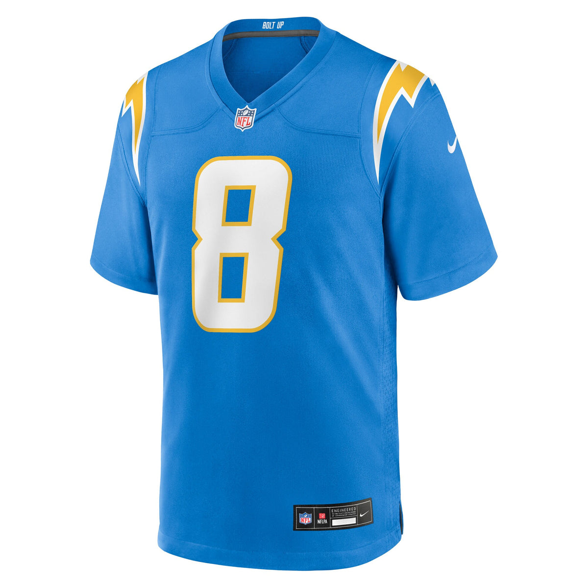 Los Angeles Chargers Omarion Hampton Powder Blue Game Player Jersey