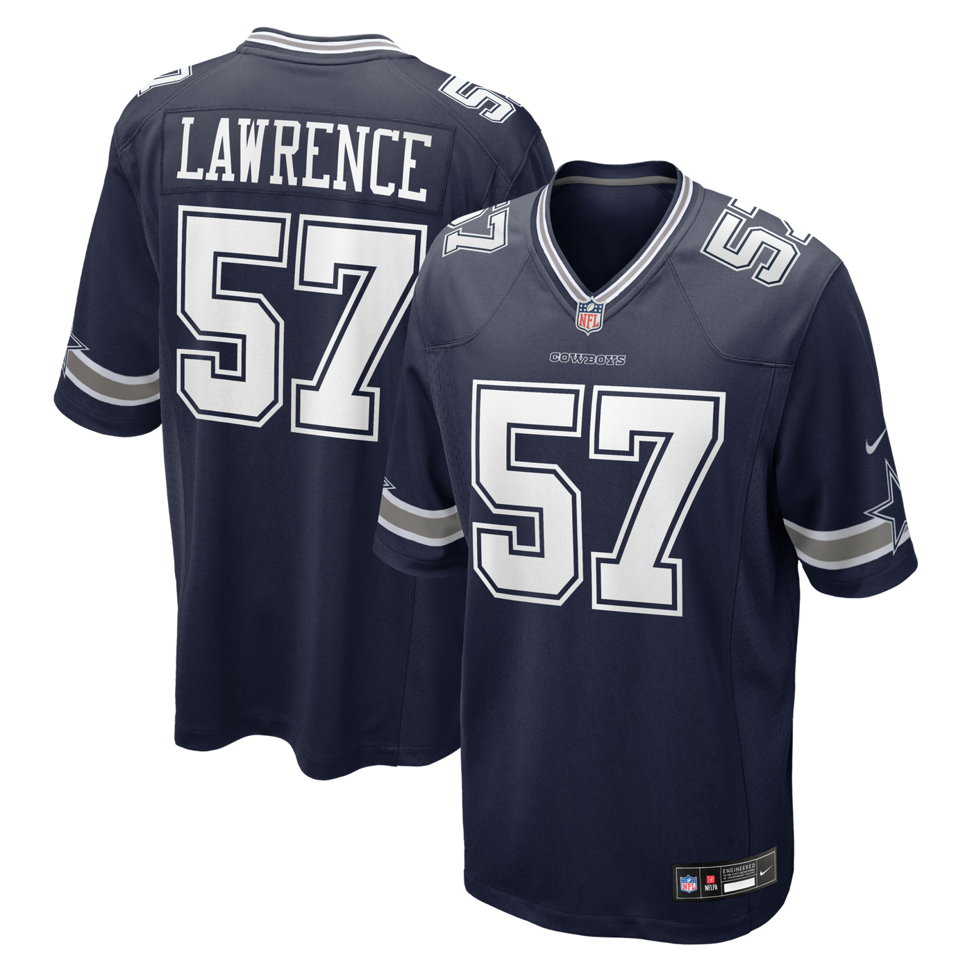 Dallas Cowboys Malachi Lawrence Nike Navy 2026 NFL Draft First Round Pick No. 20 Team Game Jersey