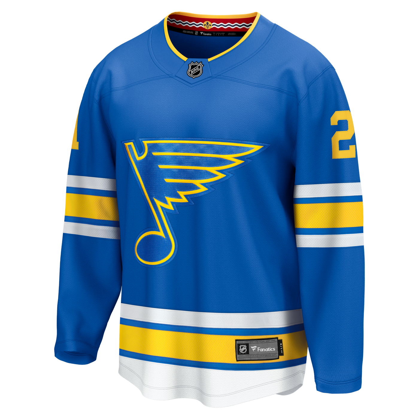 St. Louis Blues Jimmy Snuggerud Fanatics Blue Home Breakaway Jersey