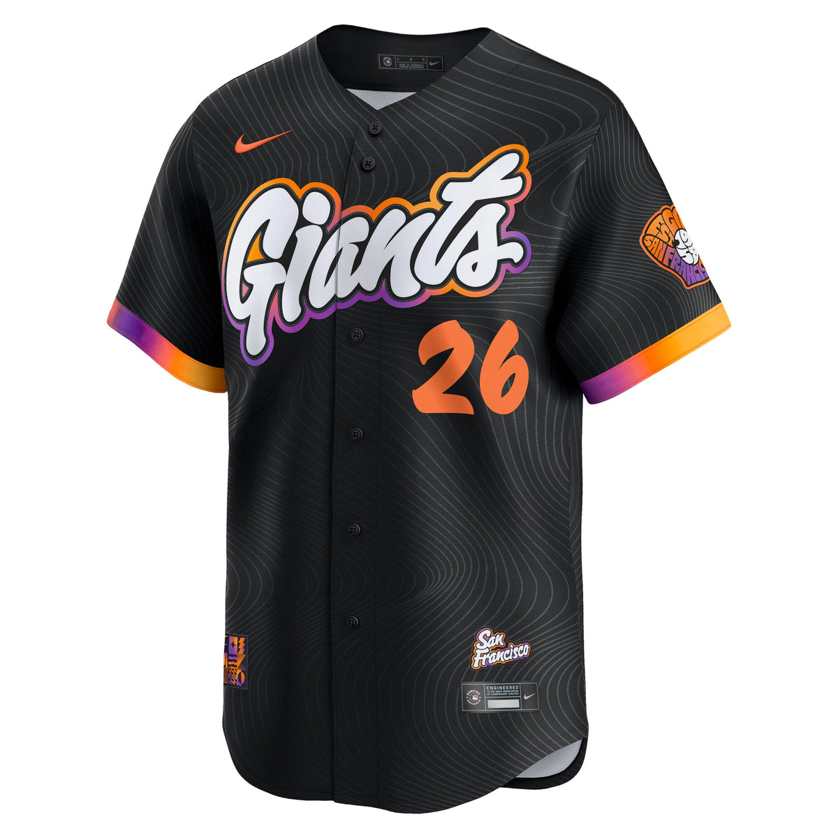 San Francisco Giants Matt Chapman Anthracite 2025 City Connect Limited Jersey