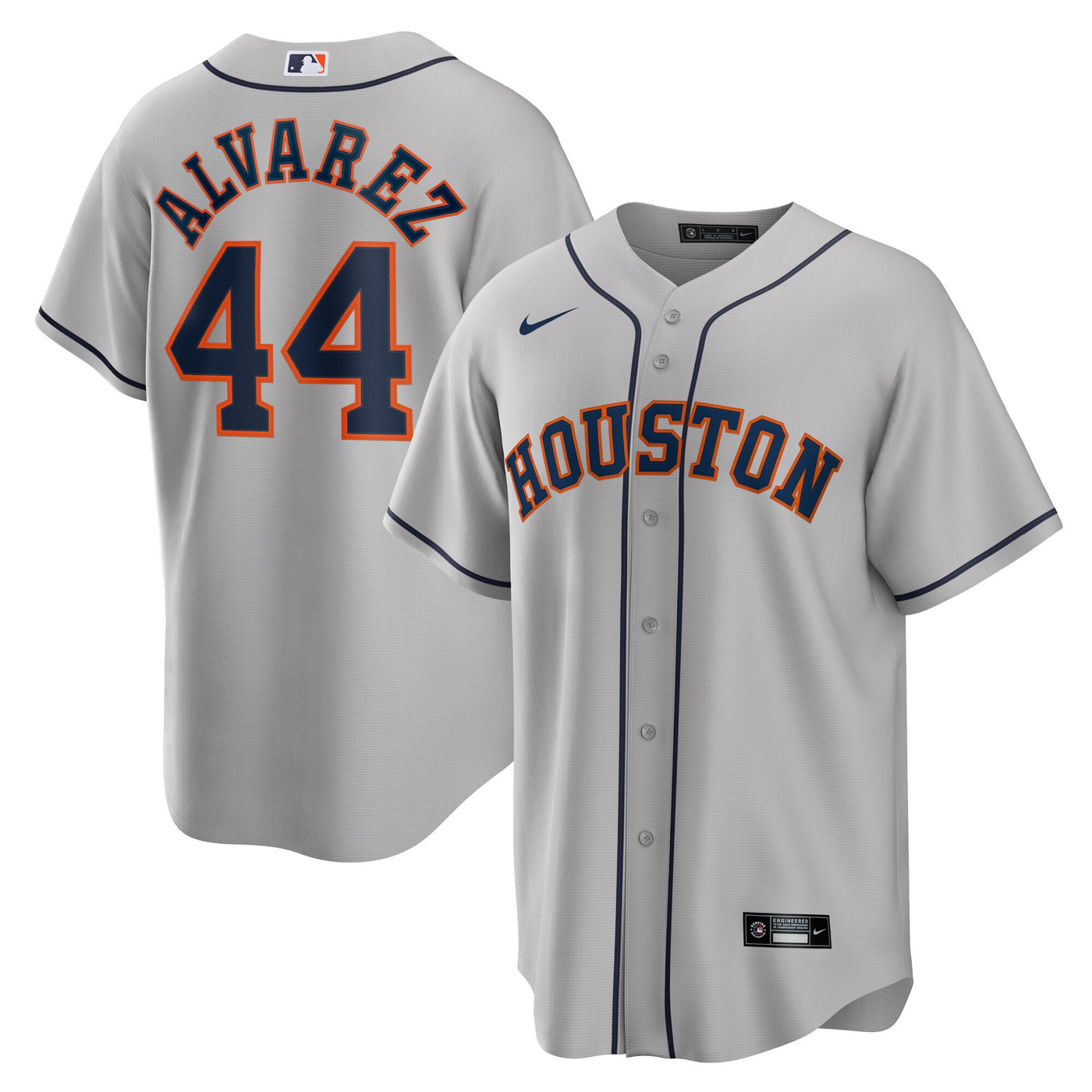 Houston Astros Yordan Álvarez Nike Gray Road Replica Player Jersey